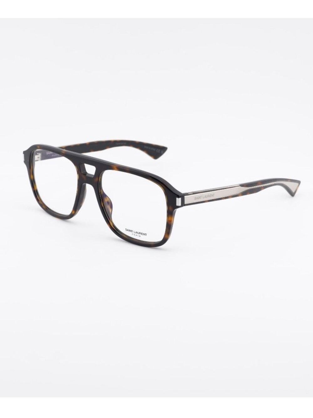 Saint Laurent SL881OPT 002 Eyeglasses Havana 55mm Square Frame